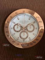 AAA Rolex Daytona White Dial Rose Gold Case 34cm Wall Clock - Secure Payment 